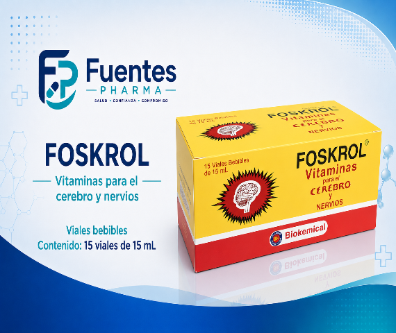 Foskrol Vitaminas para el cerebro y nervios